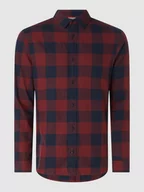 Koszule męskie - Koszula casualowa o kroju regular fit z diagonalu model ‘Gingham’ - miniaturka - grafika 1