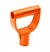 Łopaty i widły - UCHWYT DO TRZONKA ŁOPATY SZPADLA ŚREDNICA FI 30 MM POMARAŃCZOWA RĄCZKA - miniaturka - grafika 1
