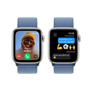 Apple Watch SE GPS Koperta 44mm Opaska sportowa Niebieski - Smartwatch - miniaturka - grafika 5