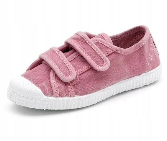 Trampki dziecięce CIENTA 78777-42 rozmiar 35 rosa różowe przecierane rzepy