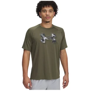 Koszulka męska Under Armour M Tech Print Fill SS Rozmiar: XXL / Kolor: zielony - Koszulki sportowe męskie - miniaturka - grafika 1