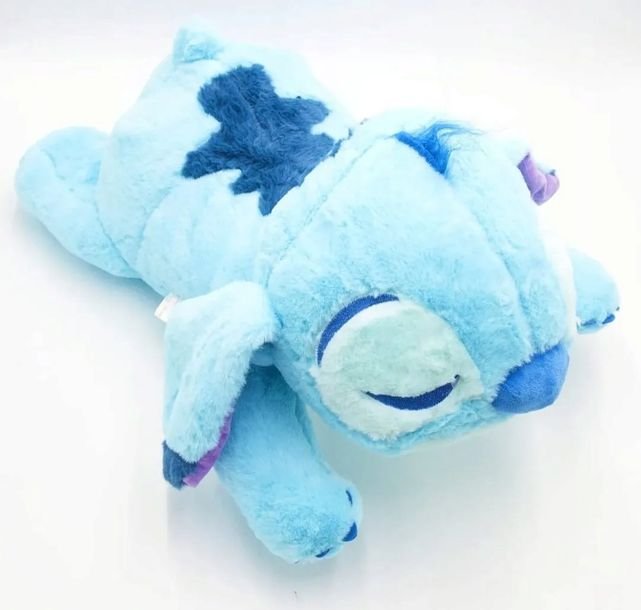 Pluszowa Maskotka Niebieski Stworek 90cm Przytulanka Leżąca Zabawka