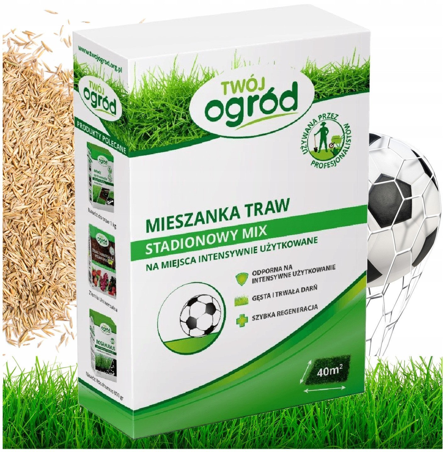 Nasiona trawy Twój Ogród Trawa Stadionowy Mix E+ 1 kg