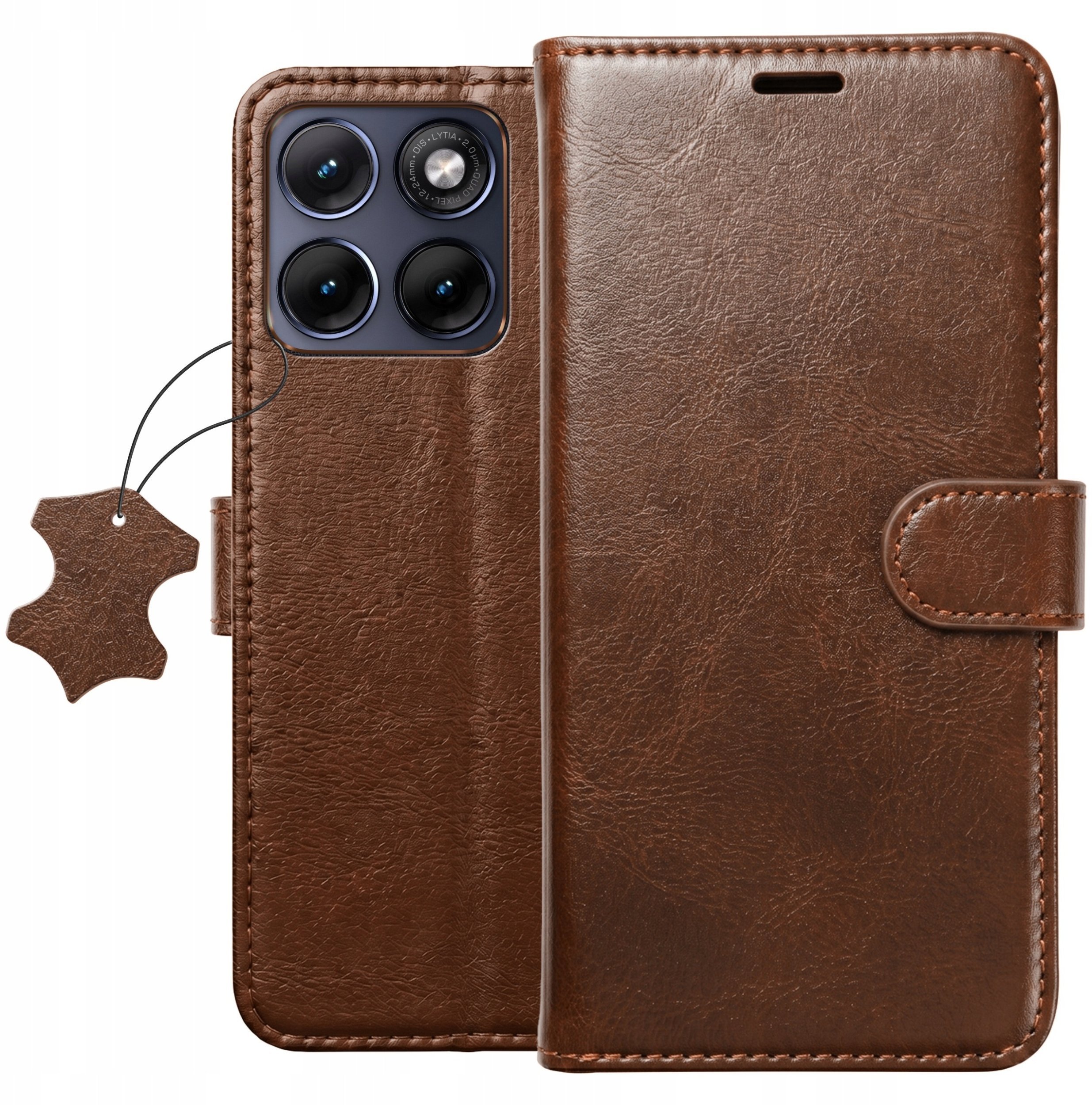 krainaGSM Etui Z Klapką Do Motorola Edge 70 Fusion Skórzane Portfel Case