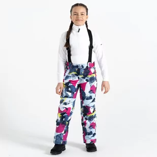 Dare 2b - Dziecięce Spodnie Narciarskie Pow Jasnoniebieski we Wzór, Rozmiar: 140 cm - Spodnie narciarskie - miniaturka - grafika 1