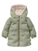 Bluzy i sweterki niemowlęce - Noppies Kurtka pikowana "Muncie" w kolorze zielonym - miniaturka - grafika 1