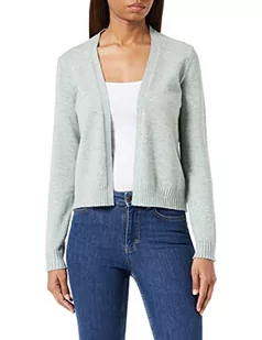 Vila Women's VIRIL Short L/S Knit kardigan-NOOS kurtka dzianinowa, Green Milieu/Szczegóły: melanż, XXL, Green Milieu/Szczegóły: melanż, XXL - Swetry damskie - miniaturka - grafika 1