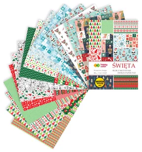 Blok Kreatywny A4 15 Ark 80G 30 Motywów Święta V2 Happy Color - Scrapbooking Blok Kreatywny A4 15 Ark 80G 30 Motywów Święta V2 Happy Color - Scrapbooking - miniaturka - grafika 1