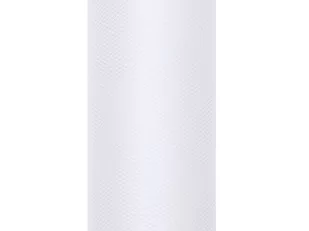 PartyDeco Tiul gładki, biały, 0,8 x 9 m TIU80-008 - Pasmanteria - miniaturka - grafika 1