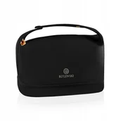 Kosmetyczki, organizery i kuferki - Betlewski Kosmetyczka Skóra Ekologiczna Czarna 25cm - miniaturka - grafika 1