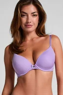 Biustonosze - Hunkemöller Biustonosz usztywniany z fiszbinami Plunge Fioletowy - miniaturka - grafika 1
