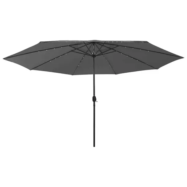 Parasol ogrodowy LED antracytowy 400x267 cm