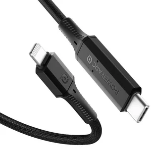 Spigen KABEL PB1901 POWERARC LIGHTNING MFI CABLE PD100W/2A 100CM BLACK 000CA26491 - Ładowarki do telefonów - miniaturka - grafika 3