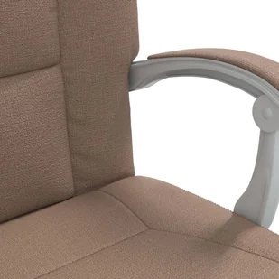 Fotel biurowy, krzesło biurowe Rozkładany fotel biurowy, brązowy, obity tkaniną! - Fotele i krzesła biurowe - miniaturka - grafika 9