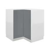 Szafki kuchenne - Szafka kuchenna stojąca narożna Aspen II 90 cm kolor szary - miniaturka - grafika 1