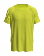 Koszulki męskie - Koszulka męska T-shirt Stedman Active 140 Raglan Men ST8410 Cyber Yellow L - miniaturka - grafika 1