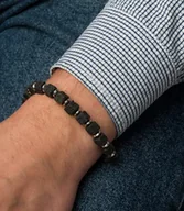 Bransolety męskie - Bransoletka męska z naturalnych kamieni - miniaturka - grafika 1