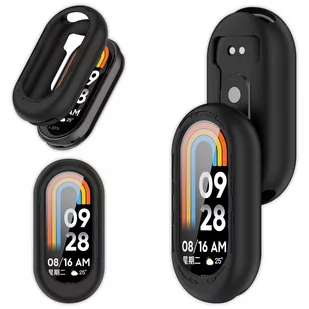 Etui silikonowe Vanfone do Xiaomi Mi Band 8, czarne - Akcesoria do smartwatchy - miniaturka - grafika 1