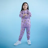 Dresy i komplety dla dziewczynek - Sinsay - Komplet dresowy Disney - Fioletowy - miniaturka - grafika 1