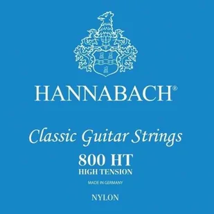 Hannabach 652386 Struny do gitary klasycznej seria 800 High Tension posrebrzane - E6w 652386 - Struny gitarowe  - miniaturka - grafika 1