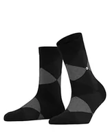 Skarpetki damskie - Burlington Kobiety Krótkie skarpety Bonnie SSO W SSO Organiczna Bawełna z wzorem 1 Para, Czarny (Black 3000), 36-41 - miniaturka - grafika 1