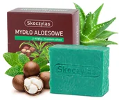 Mydła - MYDŁO aloesowe z miętą i masłem shea - 100 g - miniaturka - grafika 1