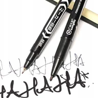 Przybory szkolne - MARKER pisak DWUSTRONNY cienkopis igłowy mazak DWIE GRUBOŚCI pisania - miniaturka - grafika 1