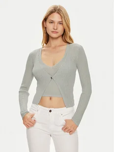 Guess Sweter W4YR37 Z3G32 Zielony Regular Fit - Swetry damskie - miniaturka - grafika 1