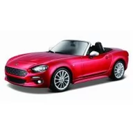 Samochody i pojazdy dla dzieci - Bburago Fiat 124 Spider Red 1:24 - miniaturka - grafika 1