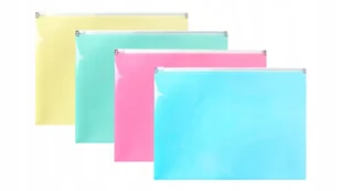 Teczka na suwak A5 PP pastel mix (10 szt.) TSP-A5 BIURFOL - Segregatory - miniaturka - grafika 2