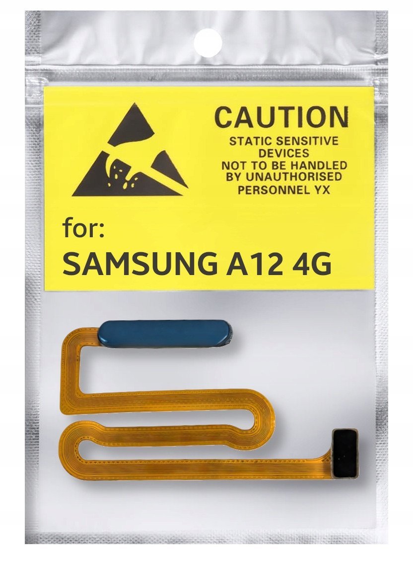 Oryginał Czytnik Linii Papilarnych do Samsung A12 Przycisk Power Niebieski 5904858316212