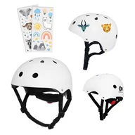 Kaski rowerowe - Kinderkraft Safety kask rowerowy - jakość i bezpieczeństwo na lata White - miniaturka - grafika 1