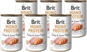 Mokra karma dla psów - Brit MONO PROTEIN TURKEY & SWEET POTATO 6x400g 22827-uniw - miniaturka - grafika 1