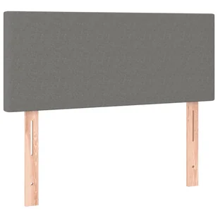 Lumarko Łóżko kontynentalne z materacem, ciemnoszara tkanina 100x200 cm - Łóżka - miniaturka - grafika 7