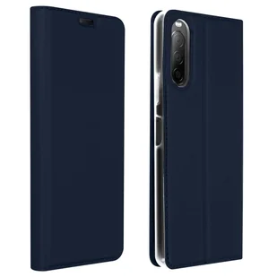 Wąskie etui z klapką, seria Business do Sony Xperia 10 2 - Granatowe - Etui i futerały do telefonów - miniaturka - grafika 1