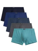 Majtki męskie - Uniwersalne bokserki męskie 5-pak Atlantic - komfort i wilgoć pod kontrolą. - miniaturka - grafika 1