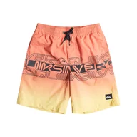Spodenki damskie - Dziecięce Szorty QUIKSILVER WORDBLOCK 16 B JAMV EQBJV03434-MHV6 – Pomarańczowy - miniaturka - grafika 1