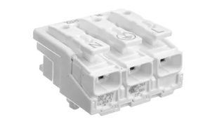 WAGO Złącze zasilające WAGO 294-5013 0.5-1.5 mm Ilość PIN 3 500 szt biały - Kostki, złączki, wtyczki - miniaturka - grafika 1