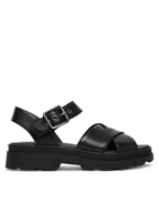 Sandały damskie - Clarks Sandały Orinoco3 Cross 26186091 Czarny - miniaturka - grafika 1