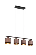 Lampy sufitowe - Davos lampa wisząca 4xE14 czarna/szara R31554041 - miniaturka - grafika 1