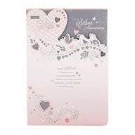 Kartki okolicznościowe i zaproszenia - Hallmark Wife srebrna kartka rocznicowa 'Celebrate' - średnia - miniaturka - grafika 1