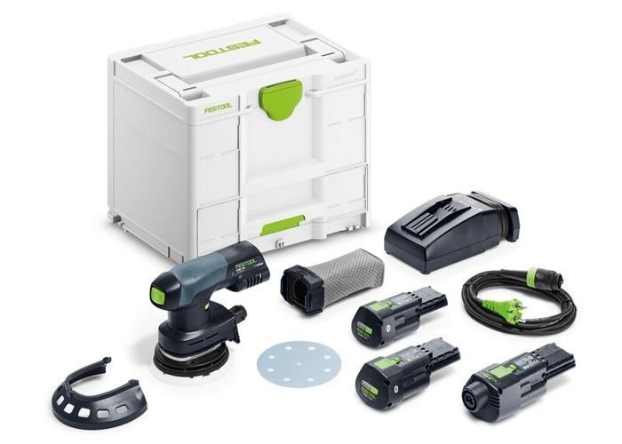 Festool Bezprzewodowa szlifierka oscylacyjna ETSC 125 3,0 I-Set -  z 2 akumulatorami 18V 3.0Ah - ładowarka - Systainer - 578142