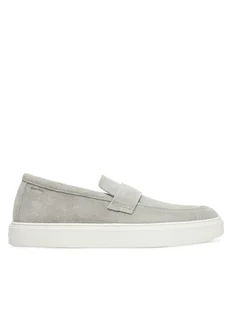 Calvin Klein Półbuty Moccasin Sue Unlined HM0HM01819 Szary - Półbuty męskie - miniaturka - grafika 1