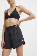 Spodenki damskie - Reebok szorty treningowe Lux kolor czarny gładkie high waist 100075360 - miniaturka - grafika 1