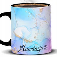 Kubki - Kubek Z Nadrukiem MARMUR IMIĘ WZÓR Czarno Biały Kreator - miniaturka - grafika 1