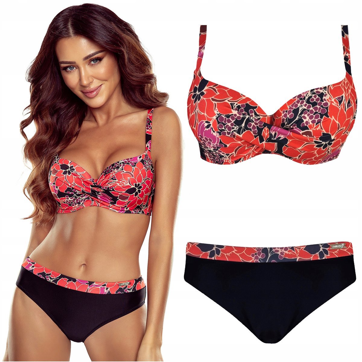 Strój kąpielowy dwuczęściowy GABBIANO Esther-EDX 12/A 46D 3XL 95D