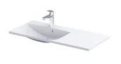 Umywalki - Oristo umywalka meblowa AMELIA 100 cm z formowanego marmuru, misa z lewej strony UME-AM-100-92-L - miniaturka - grafika 1