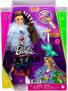 Mattel Lalka Barbie Extra Moda GYJ78 - Lalki dla dziewczynek - miniaturka - grafika 2