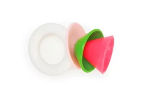 Kid O, grzechotka Cones, różowa - Grzechotki dla dzieci - miniaturka - grafika 1