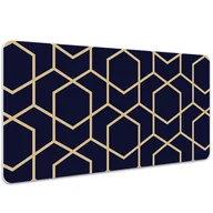 Podkładki na biurko - Podkładka ochronna na biurko Złoty wzór 100x50 cm, Dywanomat - miniaturka - grafika 1